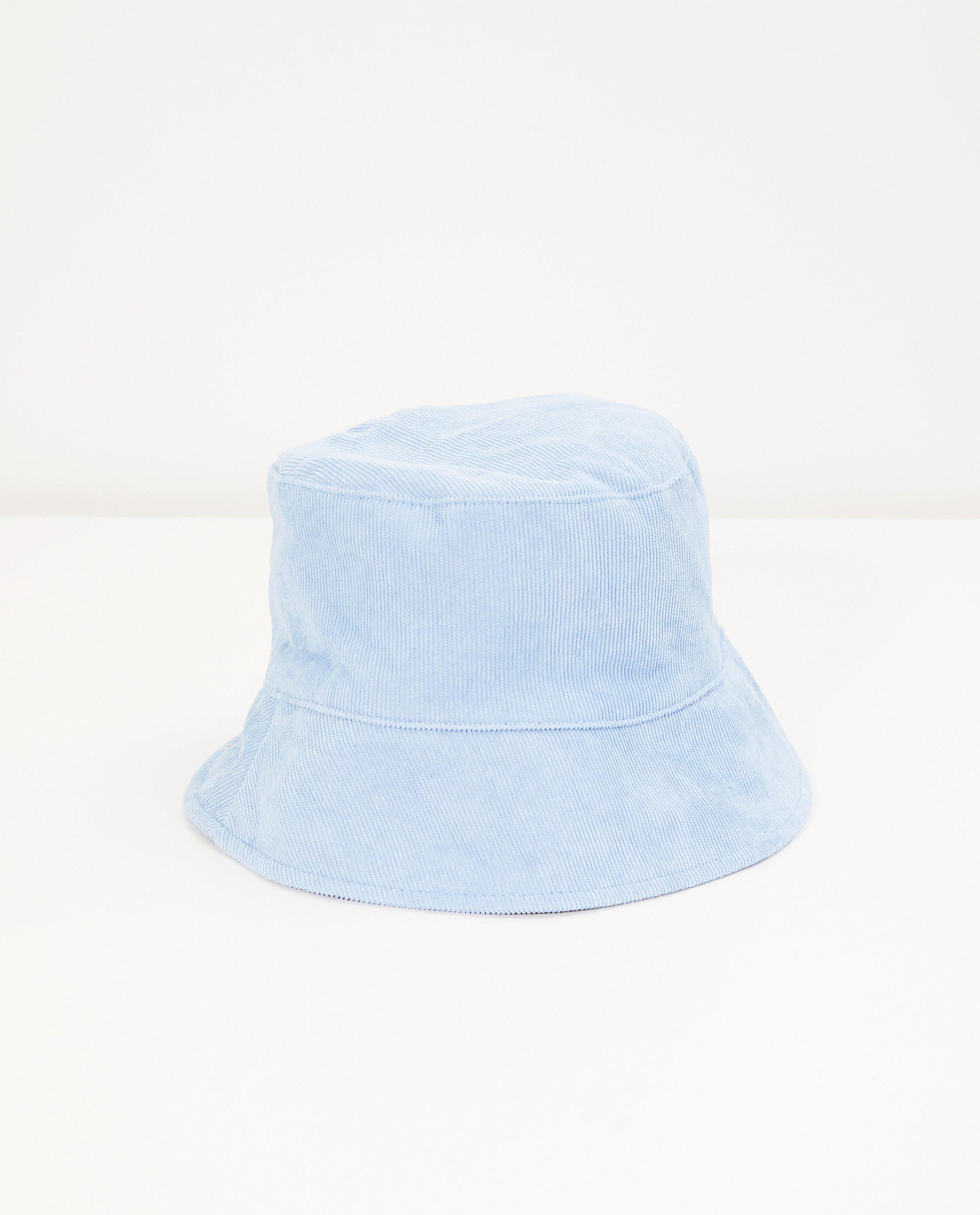 Chapeau bleu clair en velours côtelé - fines côtes - Fish & Chips