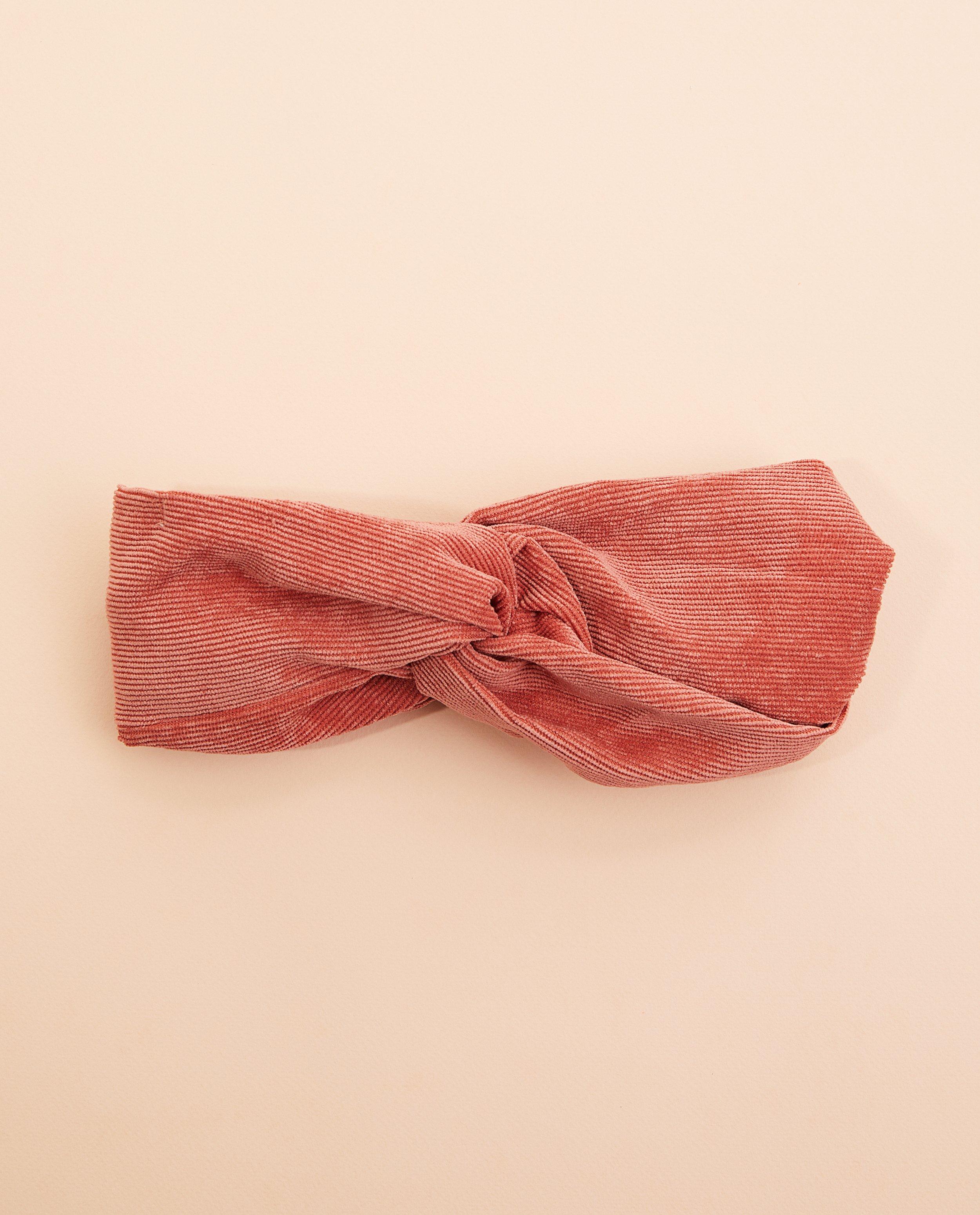 Bandeau rose foncé en velours côtelé - fines côtes - Fish & Chips