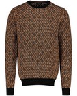 Pulls - Pull brun en tricot
