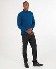 Pull bleu en tricot - motif tricoté - Iveo