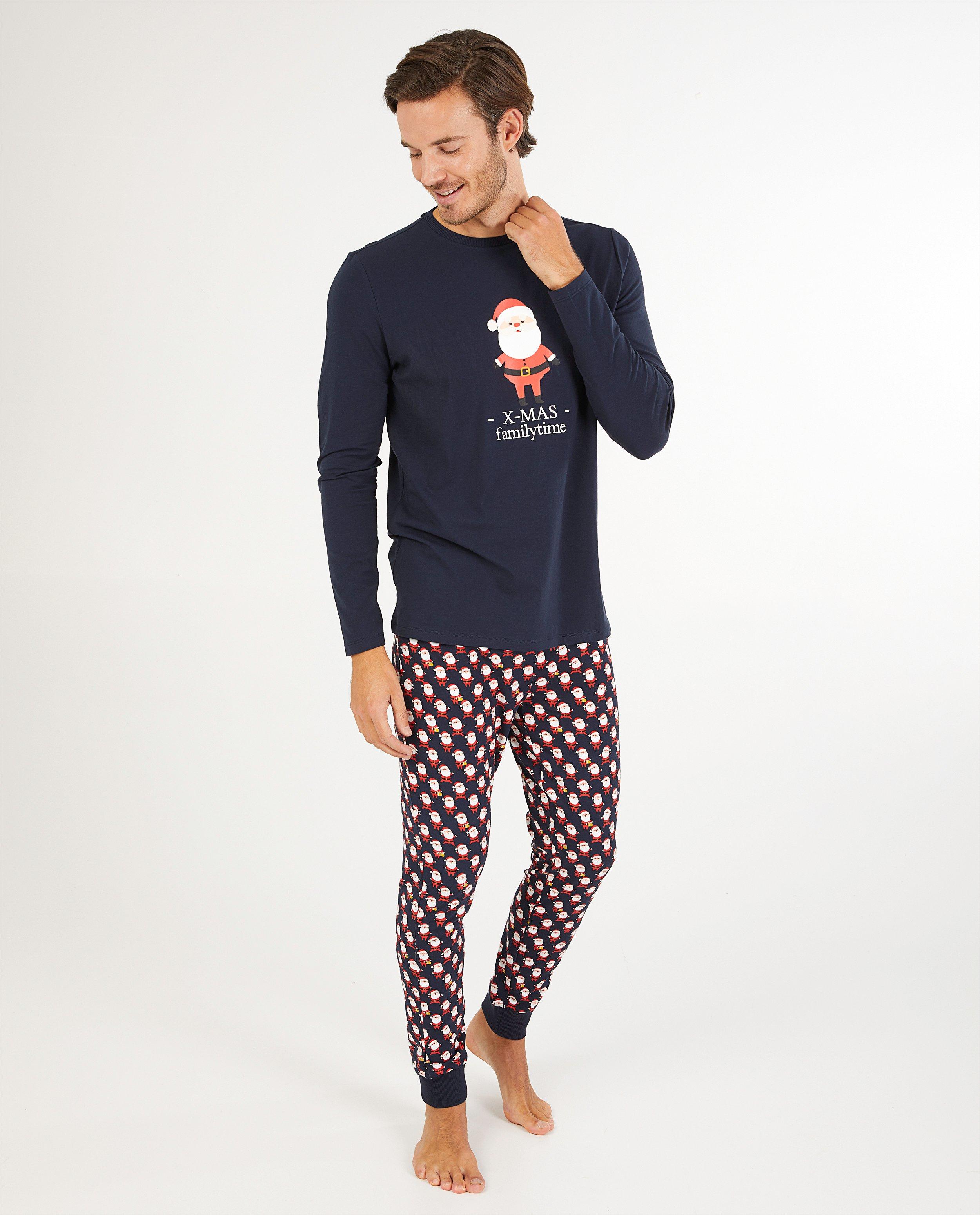 Blauwe pyjama met print - #familystoriesjbc - Familystories
