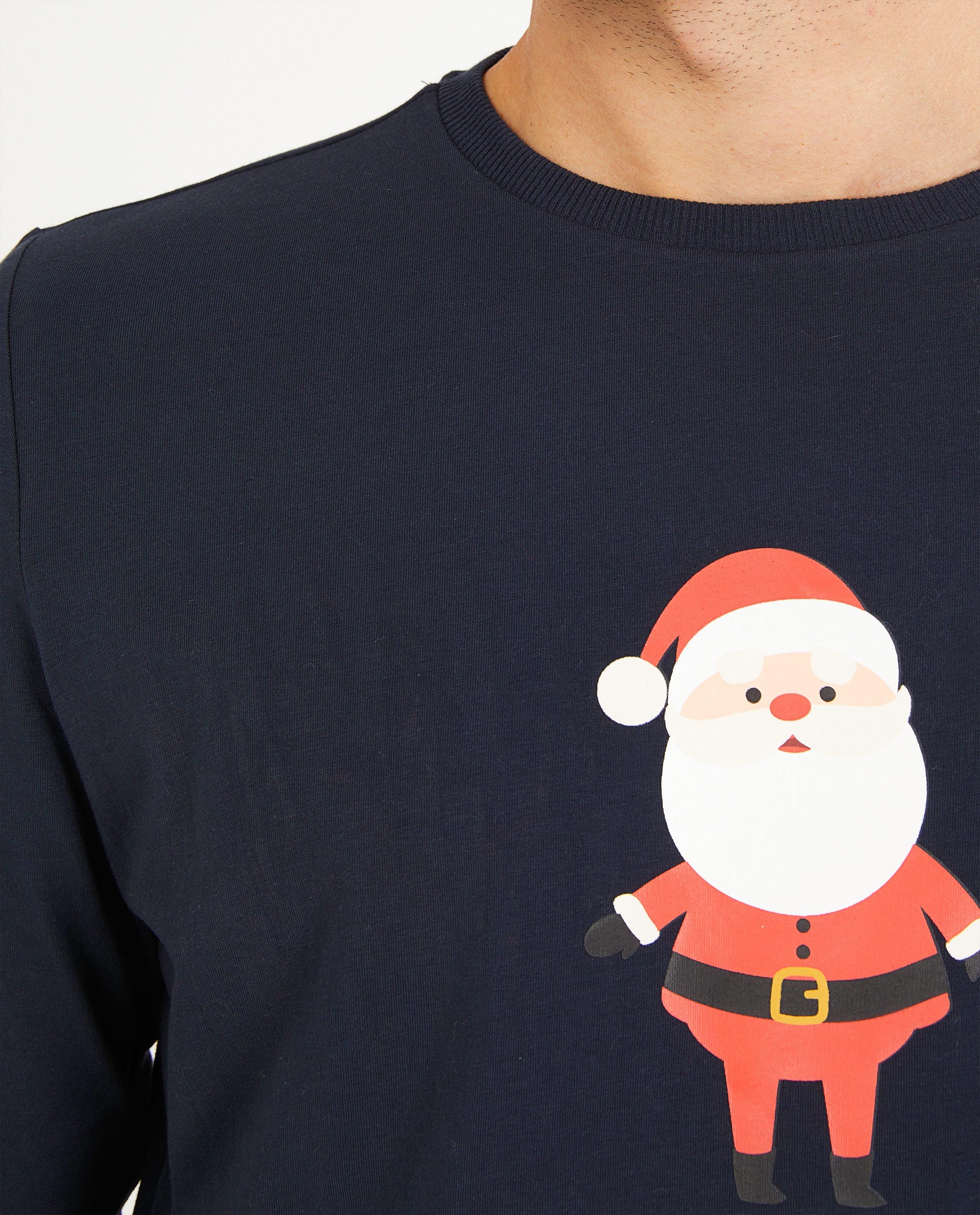 Nachtkleding - Blauwe pyjama met print