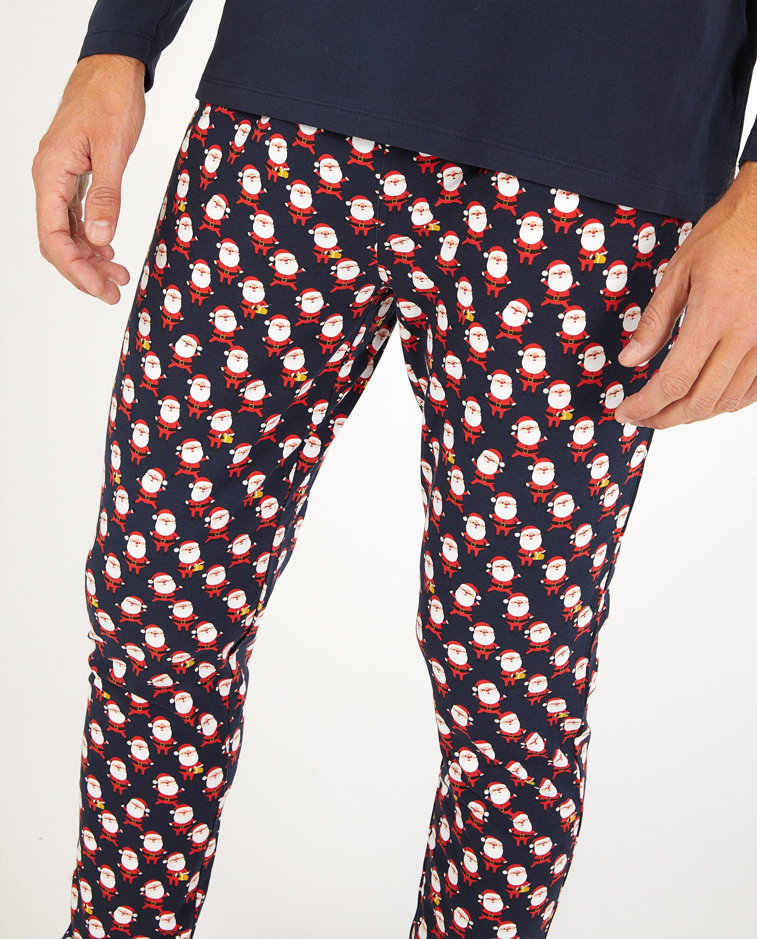 Nachtkleding - Blauwe pyjama met print