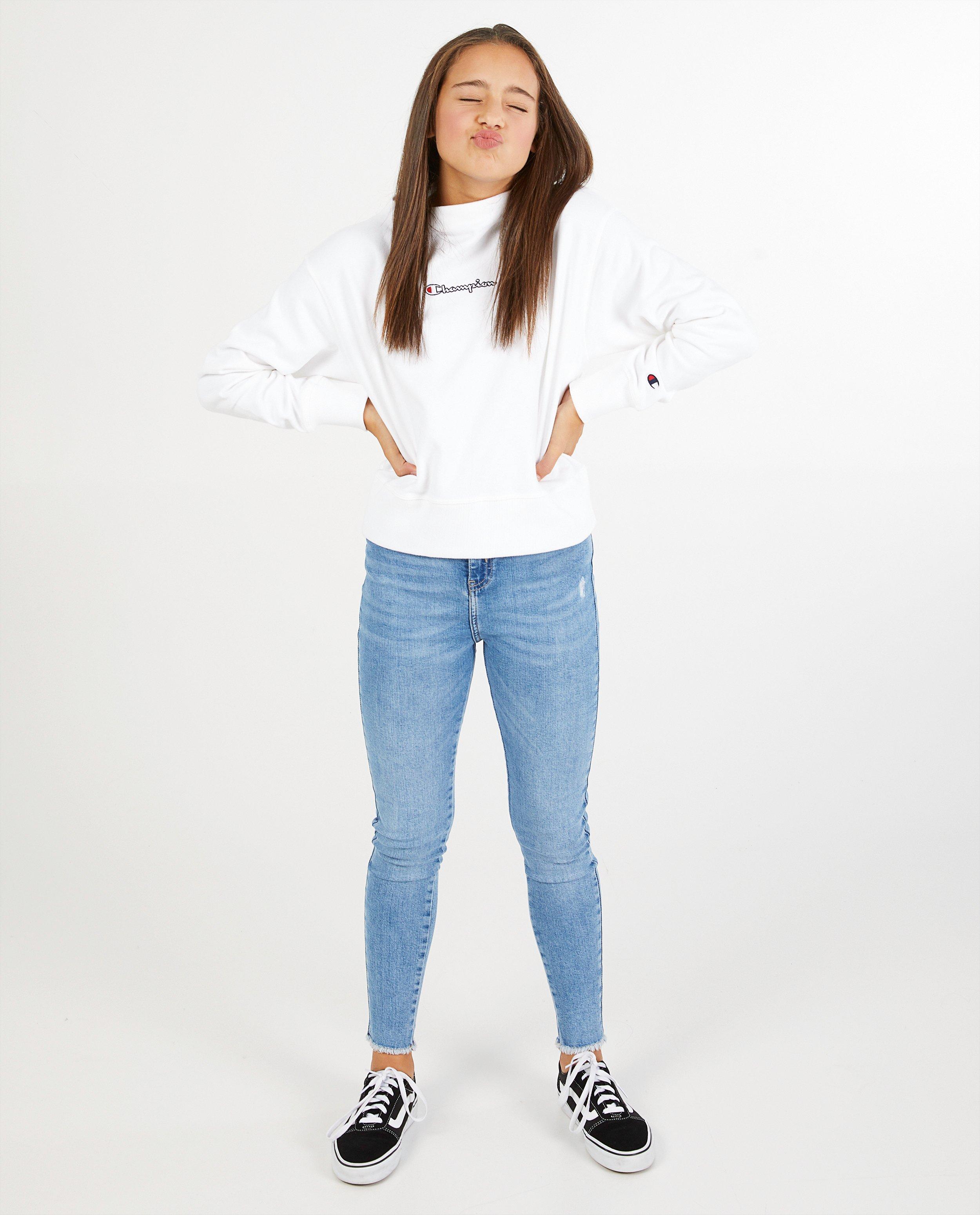 Zwarte skinny met rafels - destroyed - Groggy