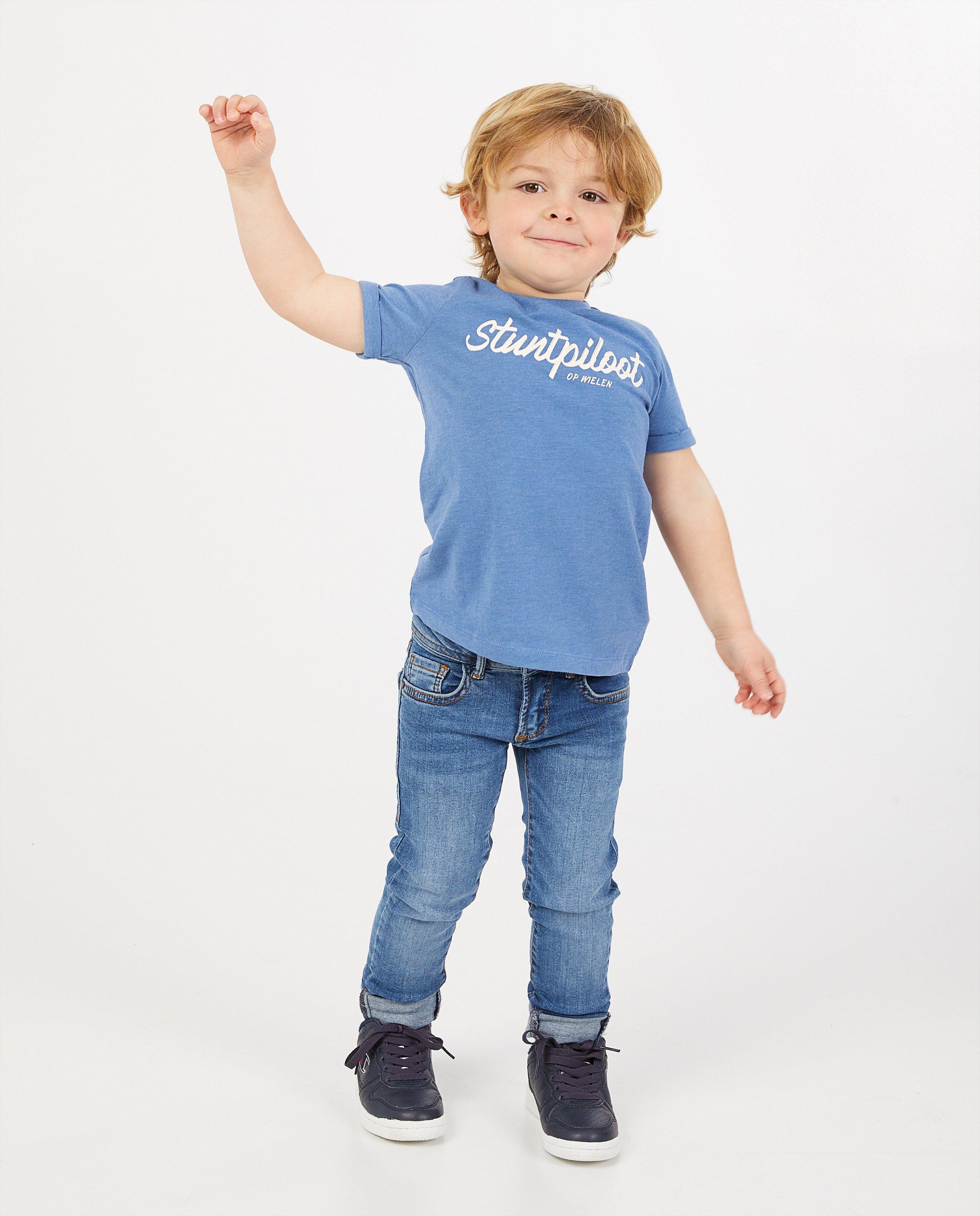T-shirt met opschrift (NL), 2-7 jaar - van biokatoen - Fish & Chips
