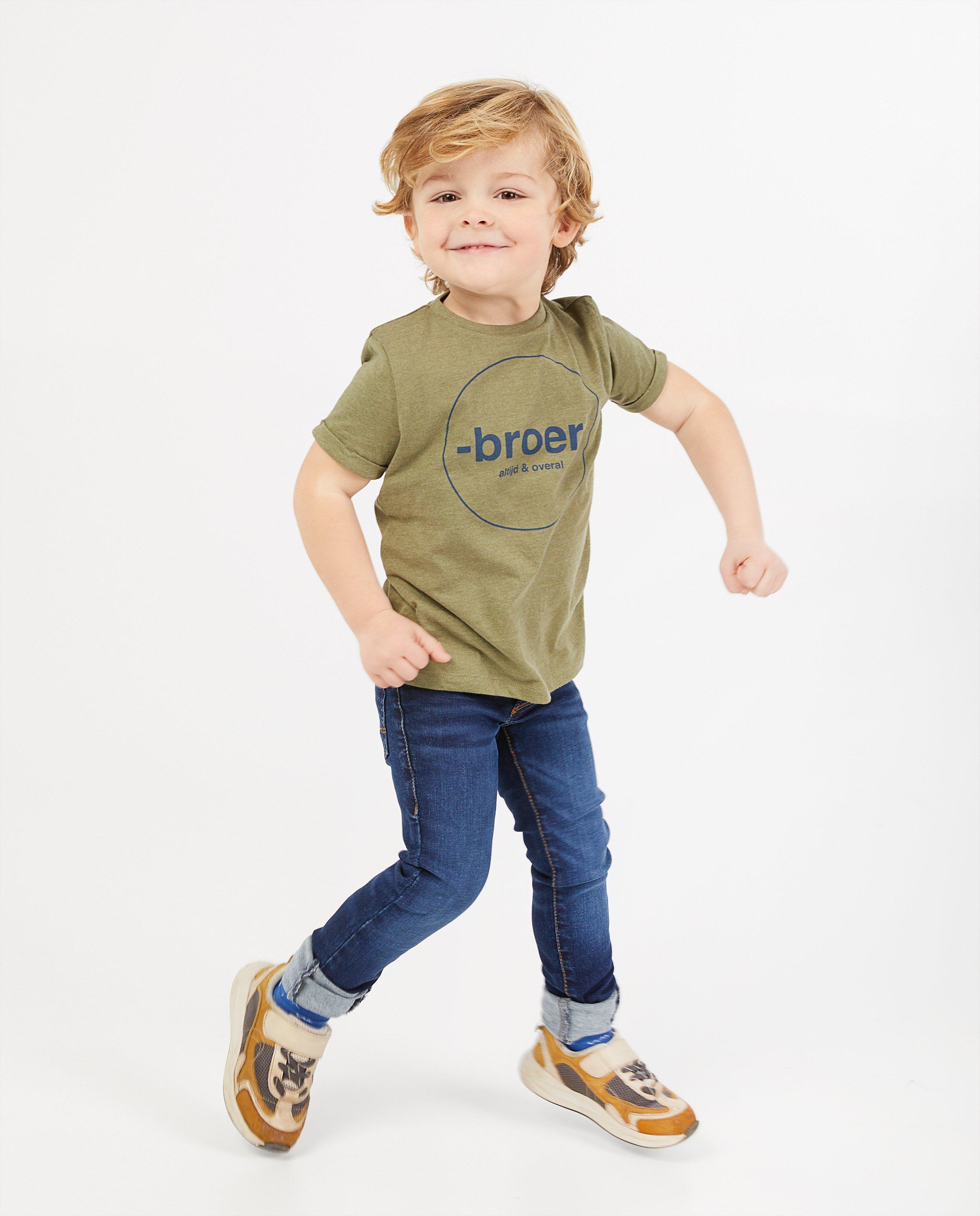 T-shirt met opschrift (NL), 2-7 jaar - van biokatoen - Fish & Chips
