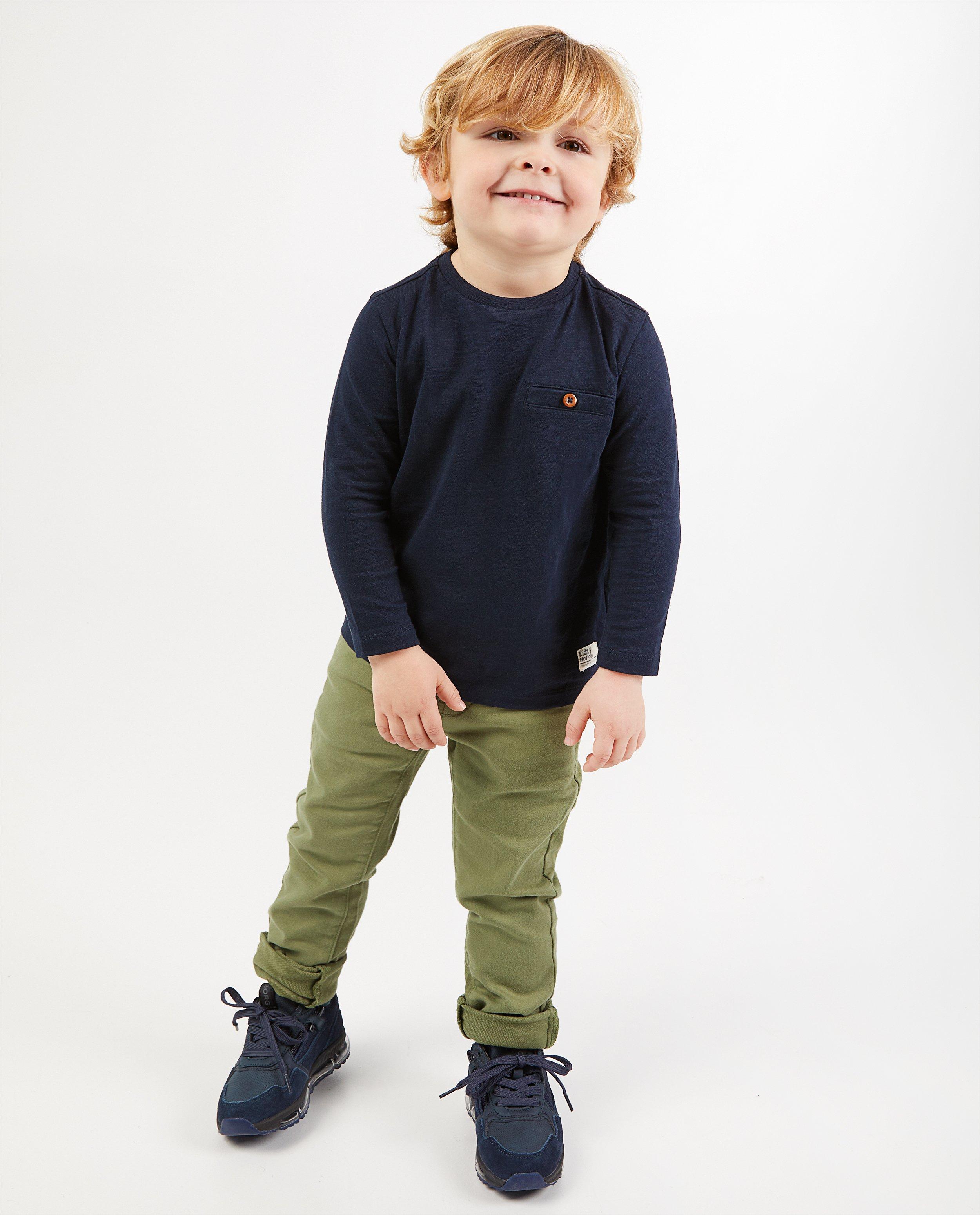 Skinny vert Joey, 2-7 ans - stretch - Fish & Chips