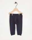 Pantalon molletonné bleu en coton bio - 2 pour 14,95 € - Cuddles and Smiles