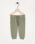 Pantalon molletonné vert en coton bio - 2 pour 14,95 € - Cuddles and Smiles