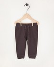 Pantalon molletonné gris foncé en coton bio - 2 pour 14,95 € - Cuddles and Smiles