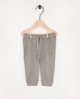 Pantalon molletonné gris en coton bio - 2 pour 14,95 € - Cuddles and Smiles