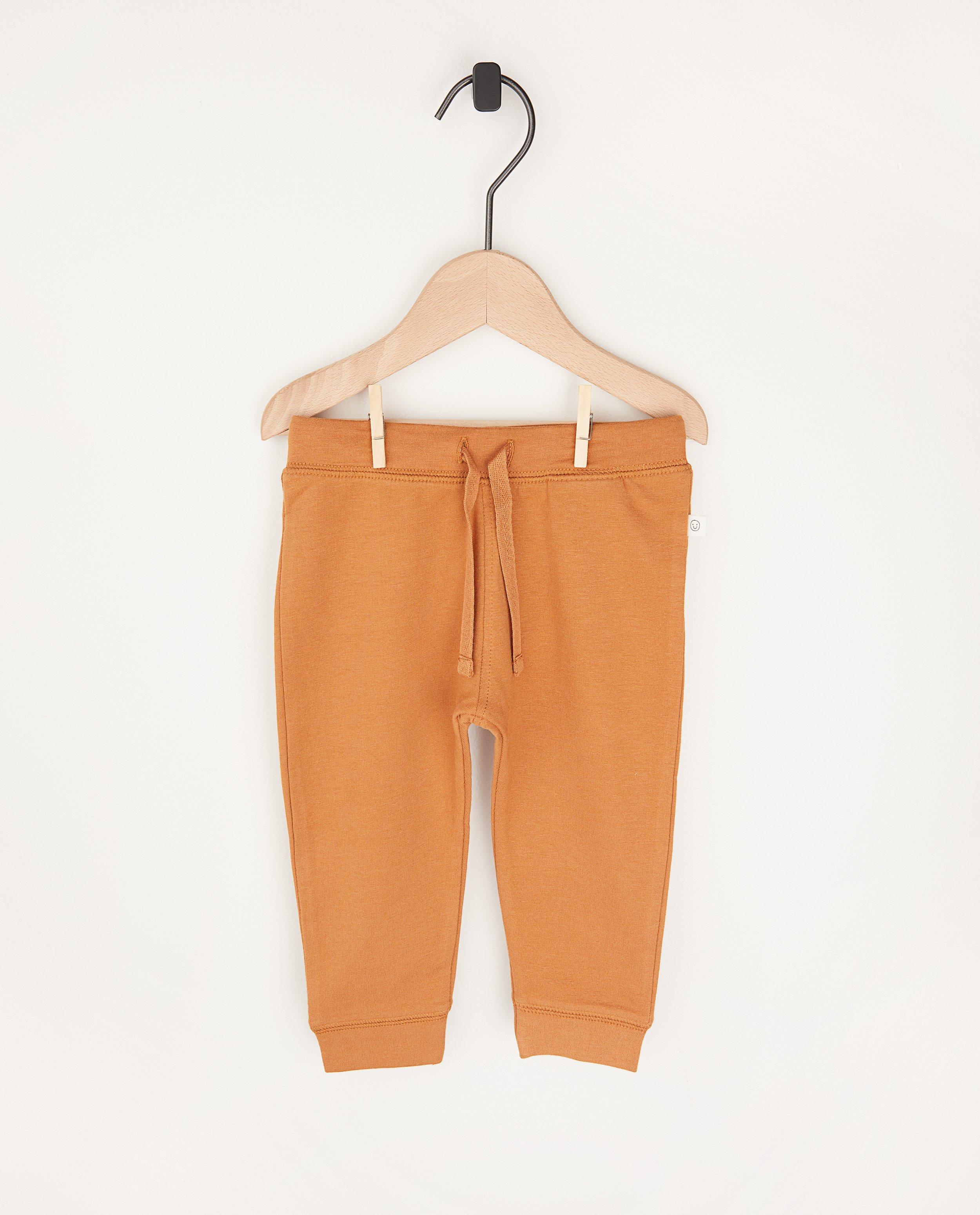 Pantalon molletonné beige en coton bio - 2 pour 14,95 € - Cuddles and Smiles