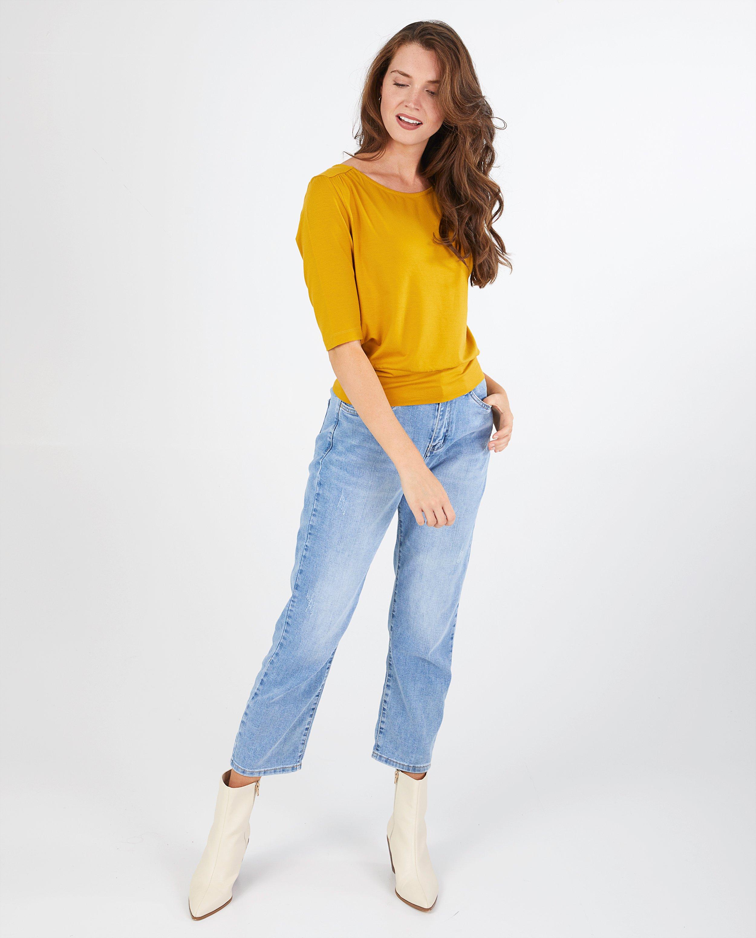 T-shirt jaune ocre Froy & Dind - écologique - Froy en Dind