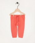 Pantalon molletonné rouge en coton bio - 2 pour 14,95 € - Cuddles and Smiles
