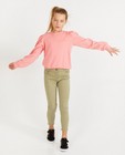 Roze sweater BESTies - met gefronste schouders - Besties
