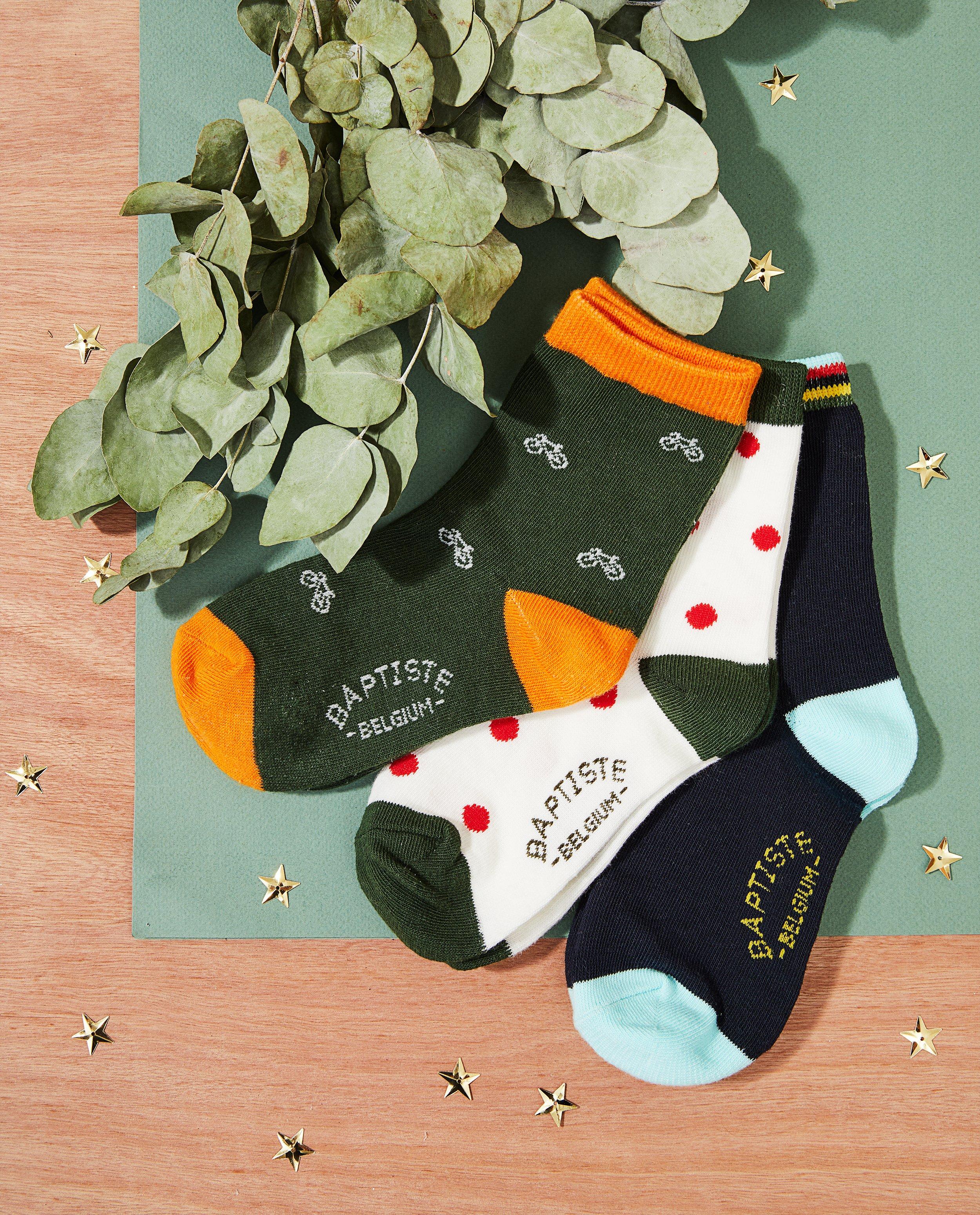 3 paires de chaussettes Baptiste, pointures 23-30 - twinning - JBC