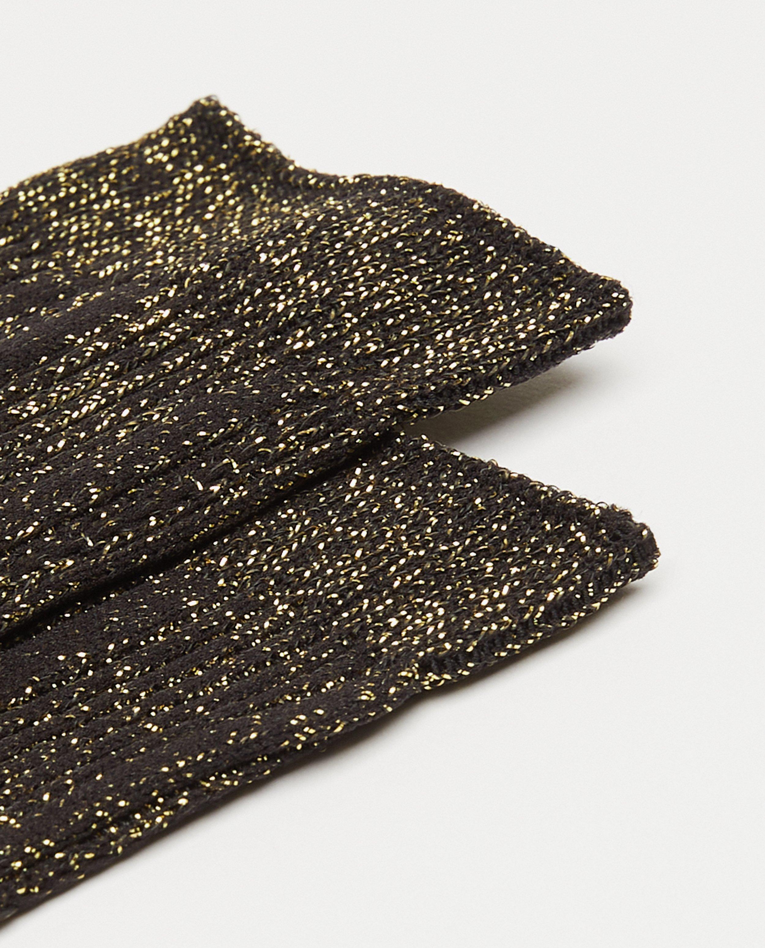 Chaussettes noires à paillettes Pieces - Détails du produit - beige - image numéro 2