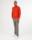 Pull orange Hampton Bays - à motif tricoté - Hampton Bays