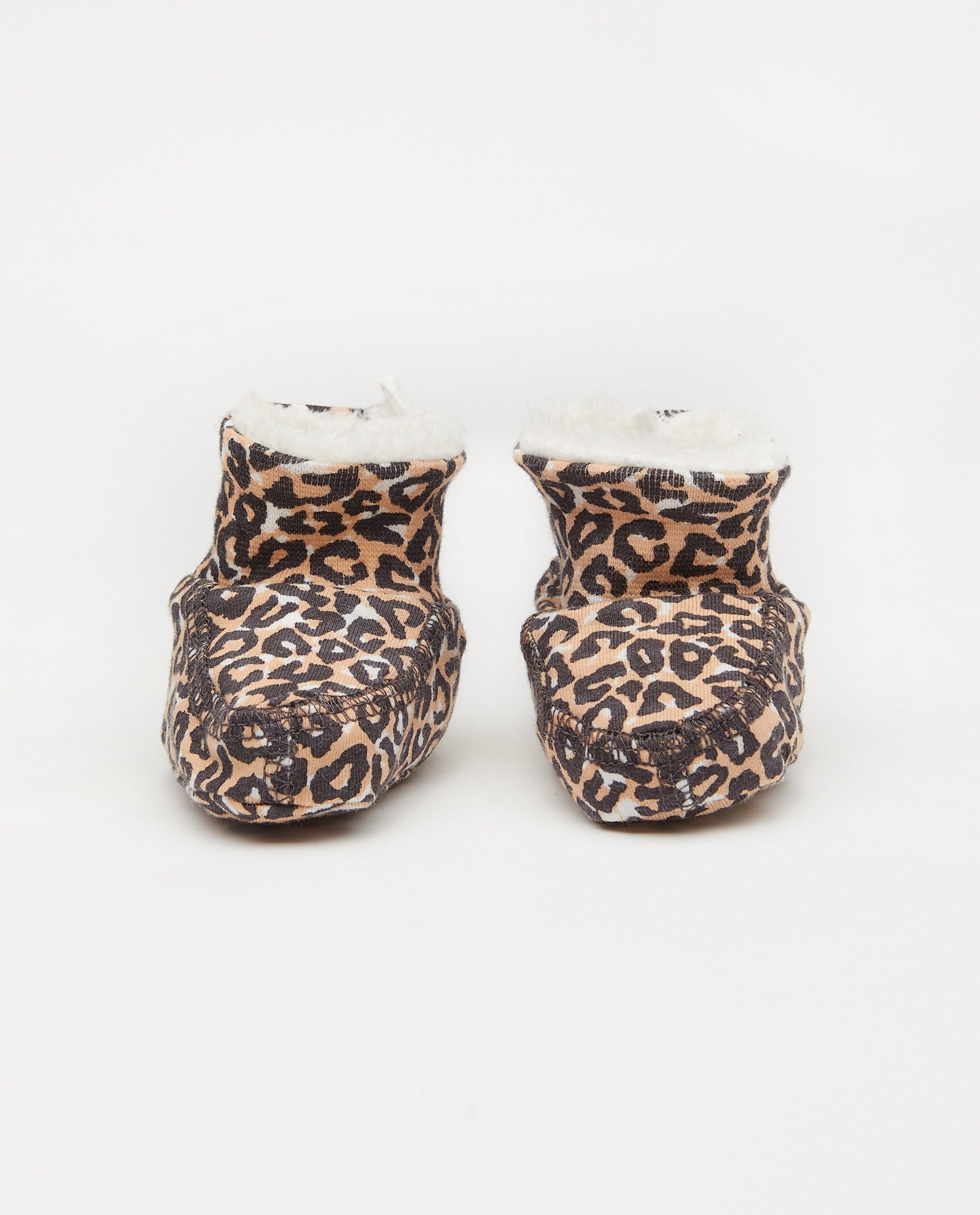 Pantoffeltjes met print Feetje - luipaardprint - Feetje
