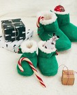 Schoenen - Groene kerstpantoffels, maat 23-32