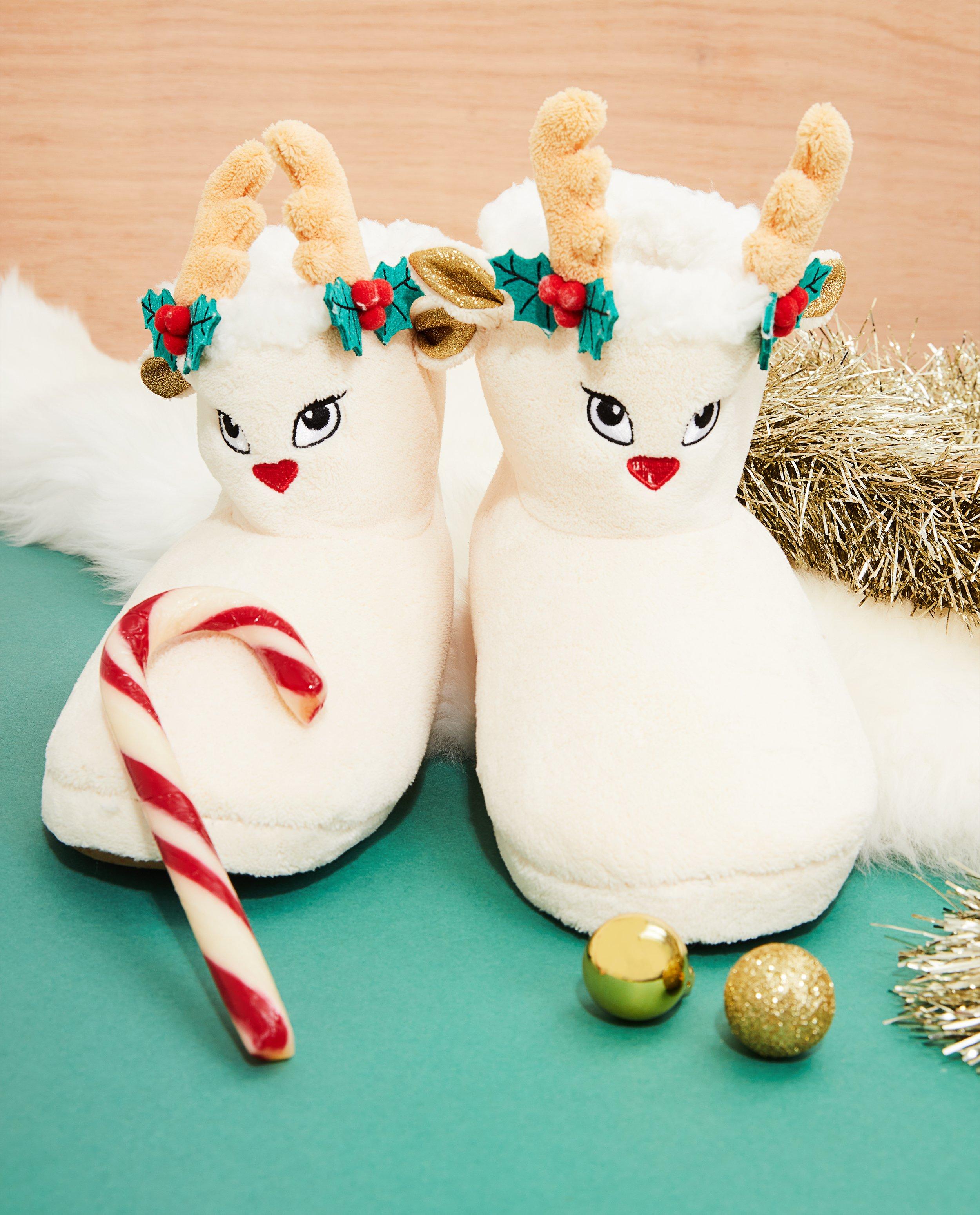 Kerstpantoffels, maat 33-40 - Rudolf - JBC
