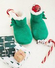 Pantoufles de Noël vertes, pointures 33-40 - sapin de Noël - JBC