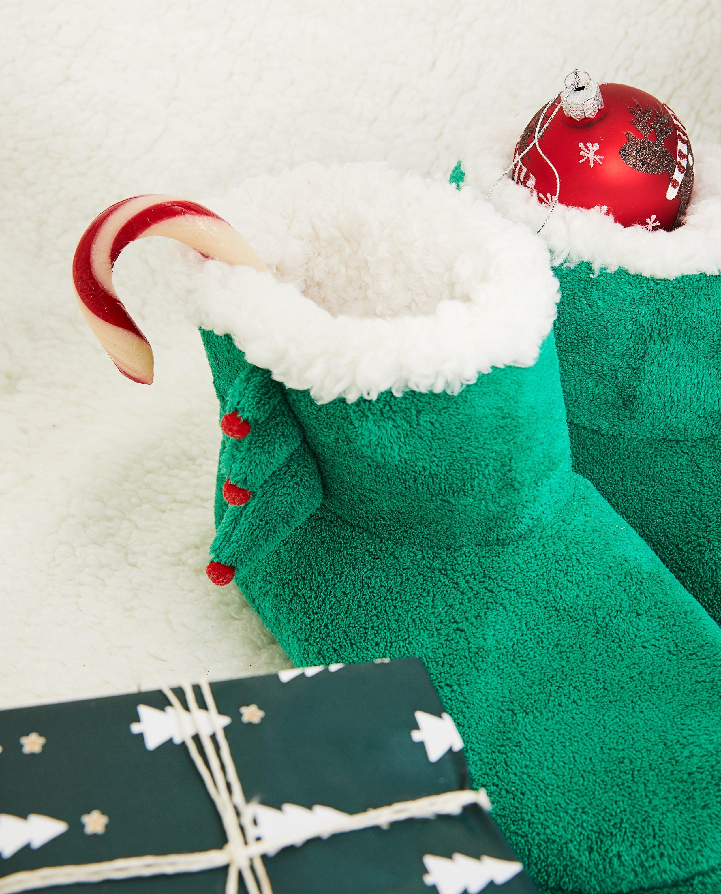 Chaussures - Groene kerstpantoffels, maat 33-40