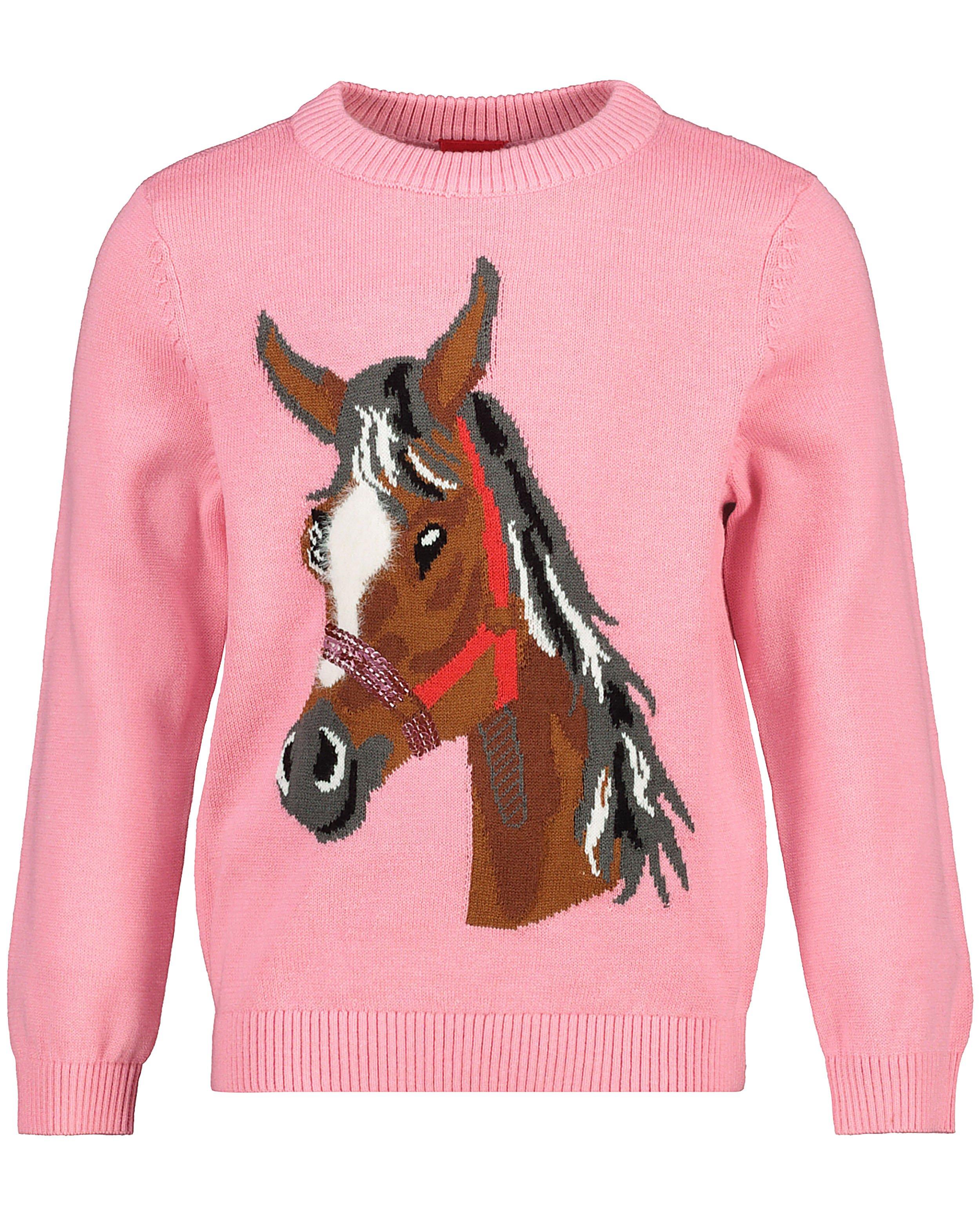 Roze trui met print s.Oliver - paard - S. Oliver