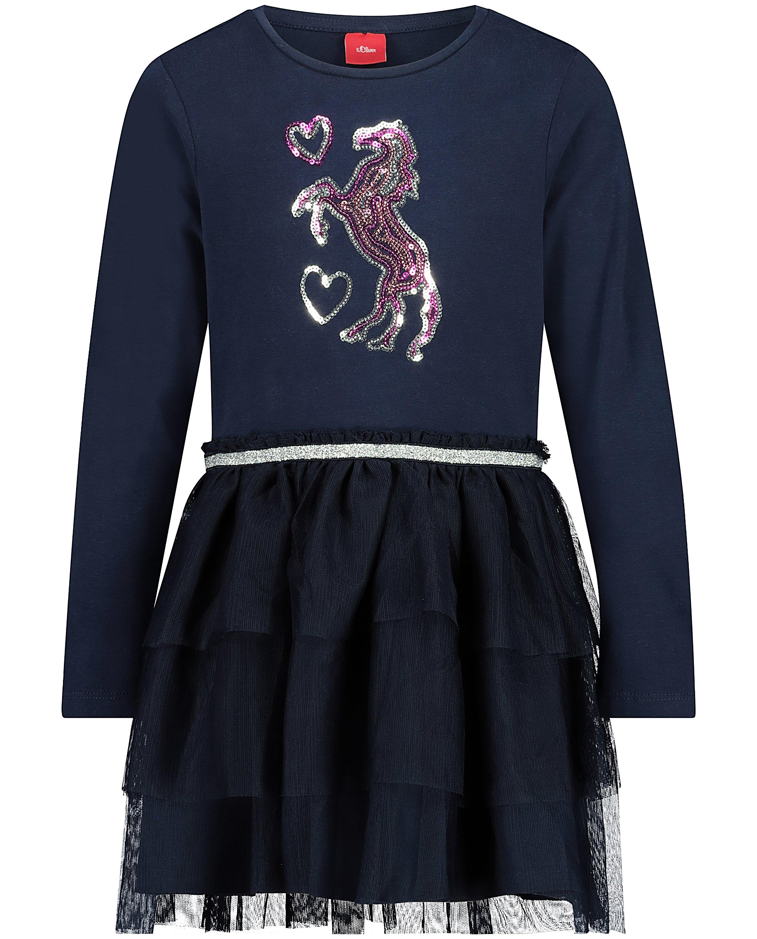 Robe bleue avec du tulle s.Oliver - au niveau de la jupe - S. Oliver