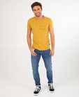 T-shirt jaune QS designed by - à inscription - S. Oliver