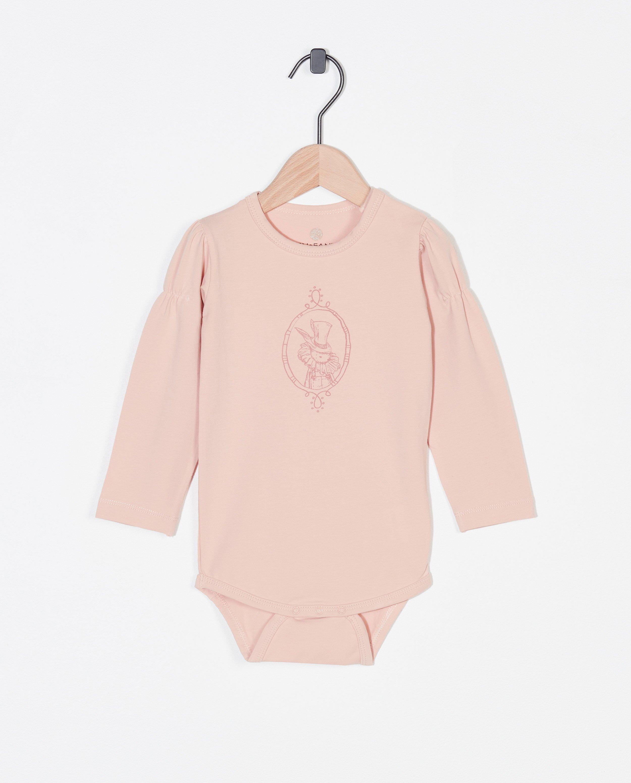 Roze romper met print Enfant - met fronsjes - Enfant