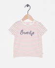 T-shirt en coton bio à inscription (NL) - stretch - Cuddles and Smiles