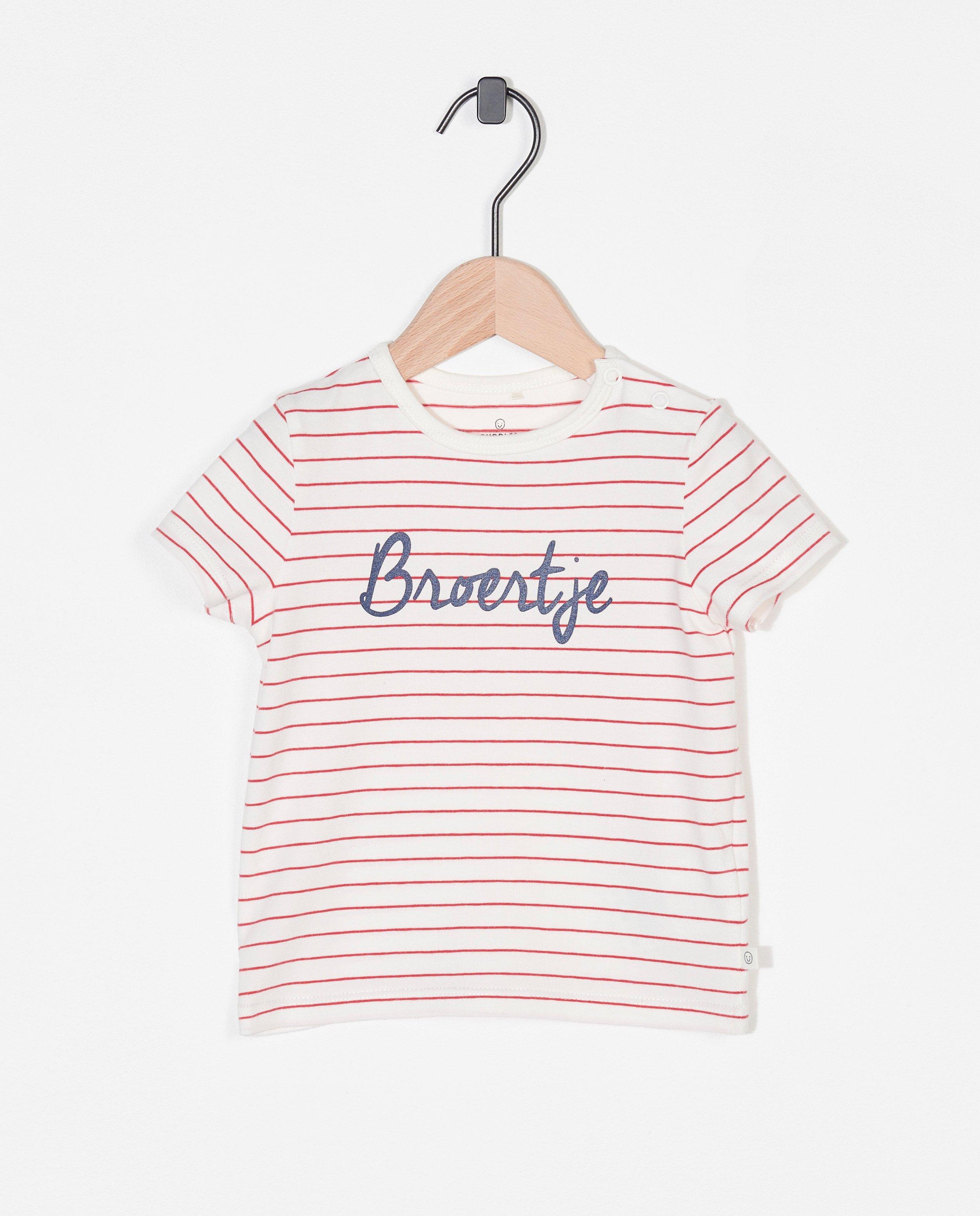 T-shirt en coton bio à inscription (NL) - stretch - Cuddles and Smiles