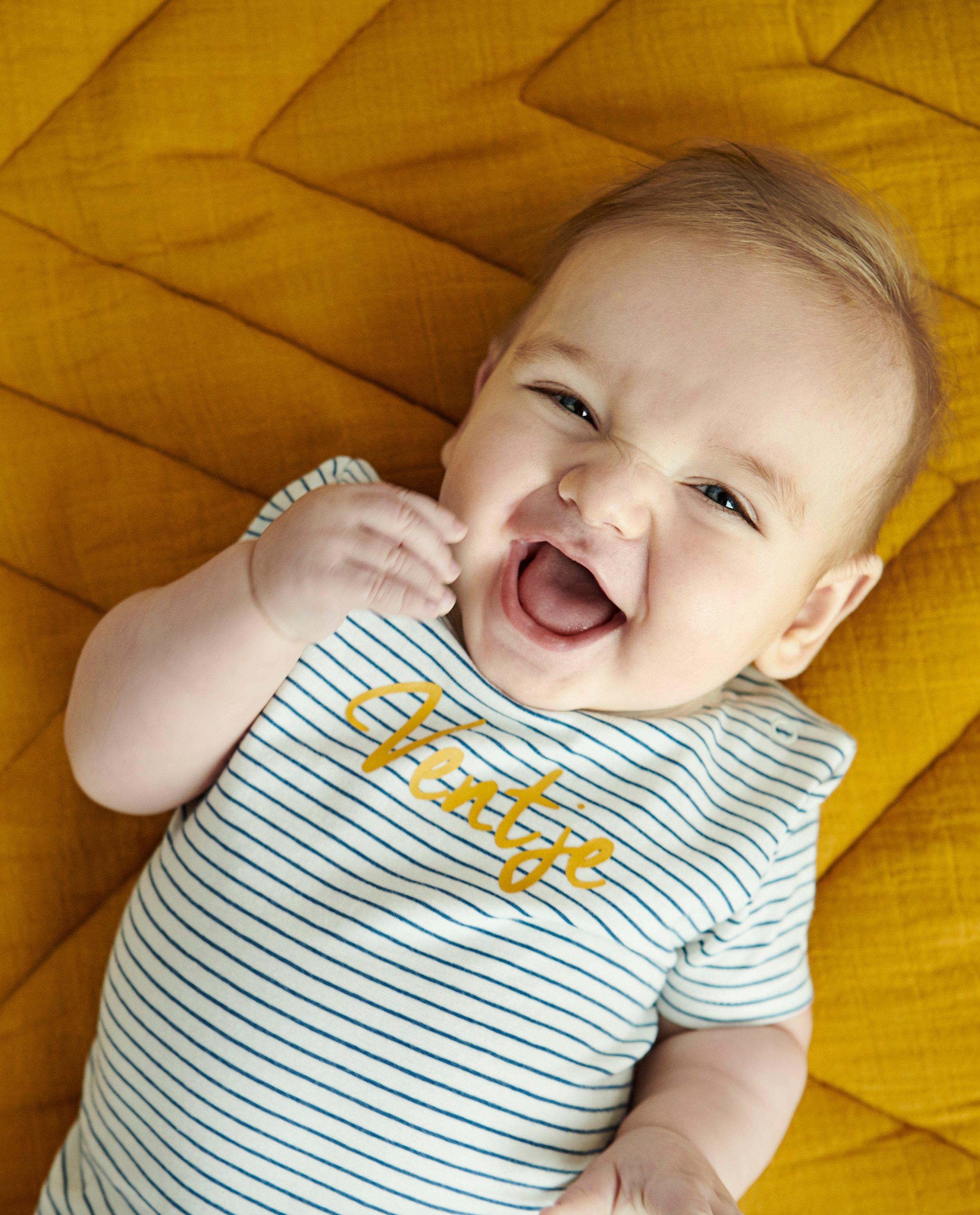 T-shirt en coton bio à inscription (NL) - stretch - Cuddles and Smiles