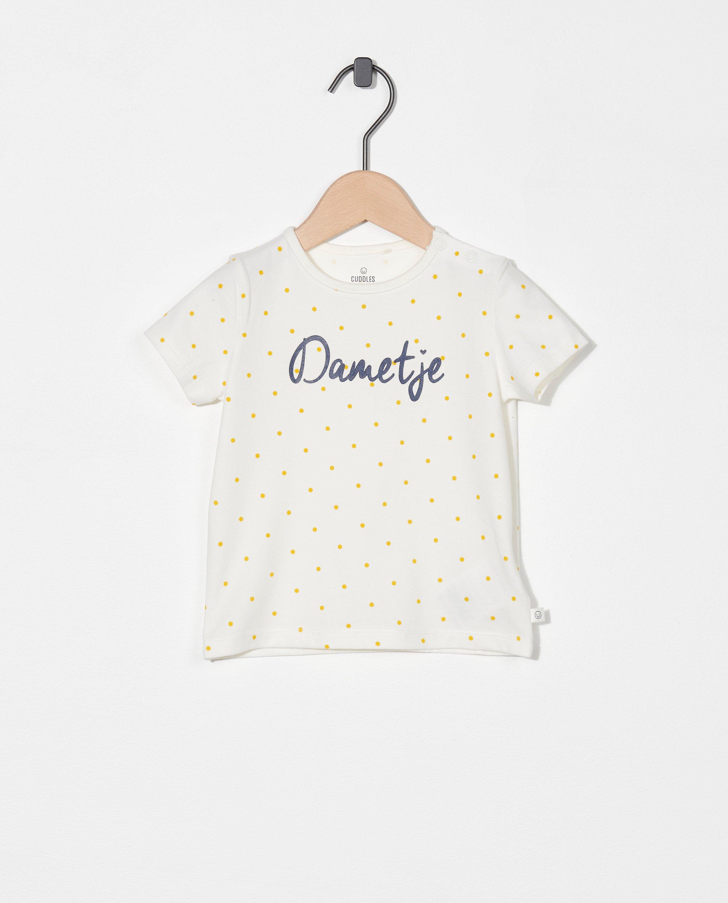 T-shirt en coton bio à inscription (NL) - stretch - Cuddles and Smiles