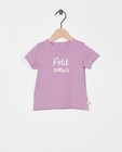 T-shirt en coton bio à inscription (FR) - stretch - Cuddles and Smiles