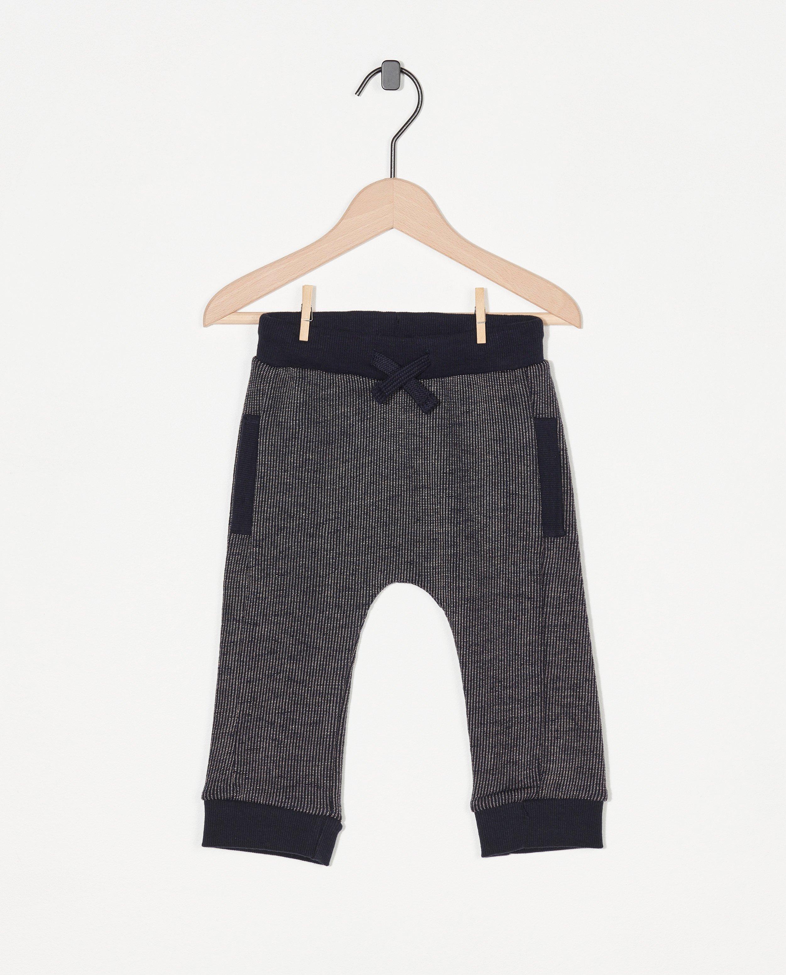 Pantalon bleu Enfant - imprimé blanc et bleu - Enfant