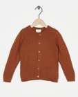 Cardigan en tricot brun Enfant - fin tricot - Enfant