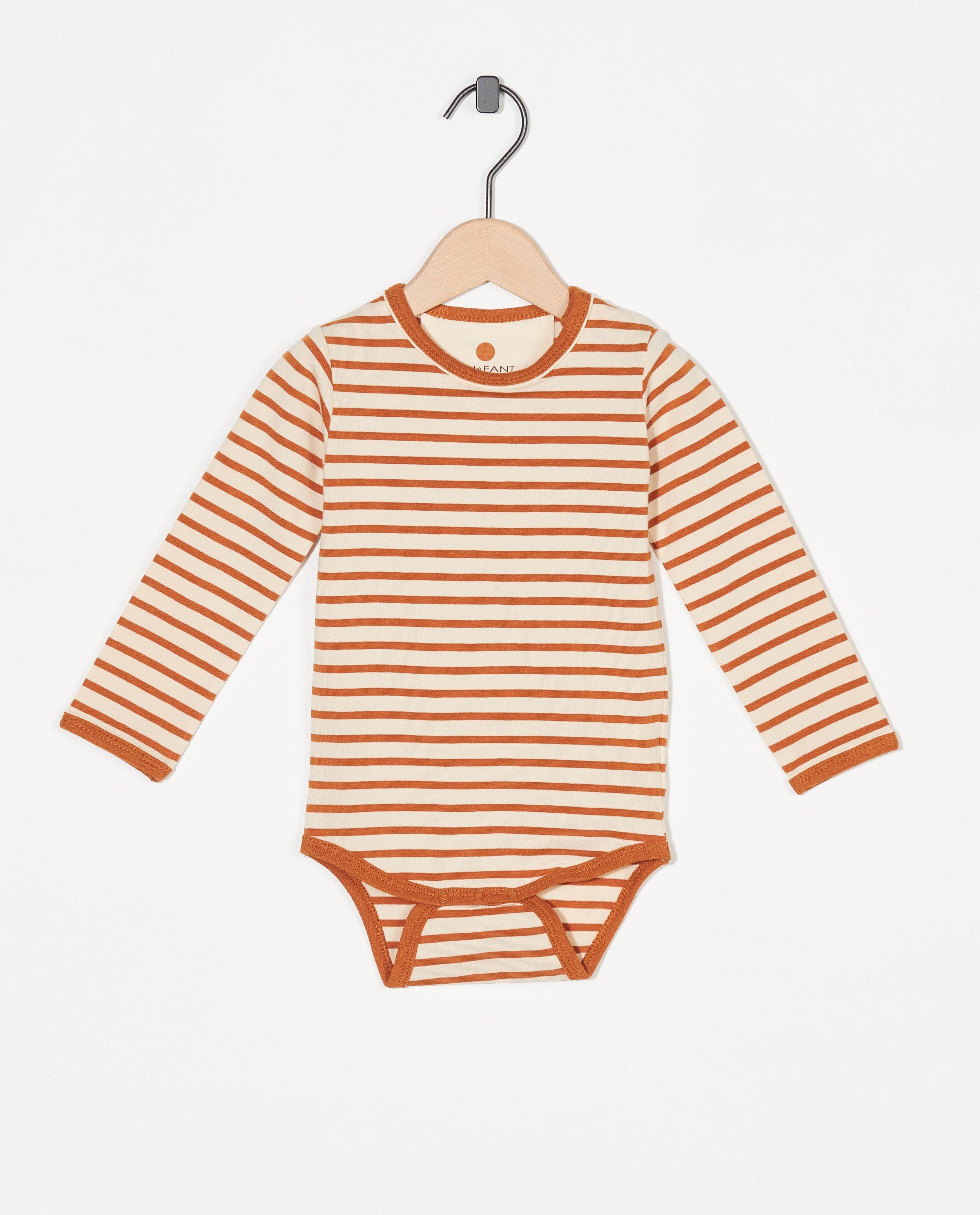 Grenouillère écrue à rayures Enfant - imprimé intégral - Enfant