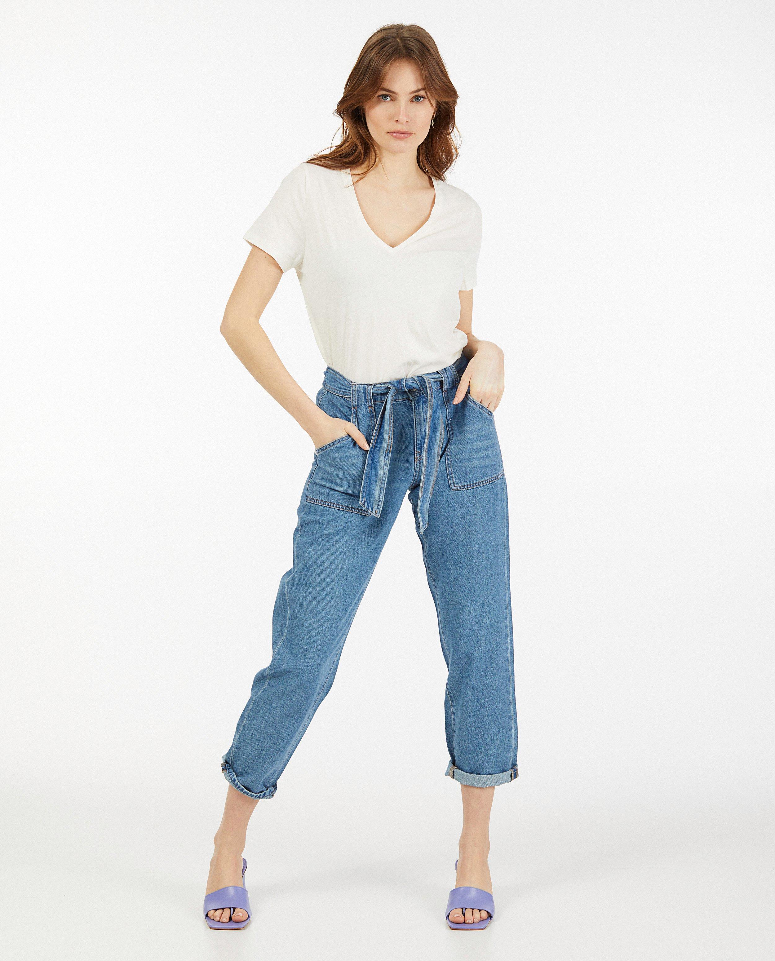 T-shirt met V-hals Sora - stretch - Sora