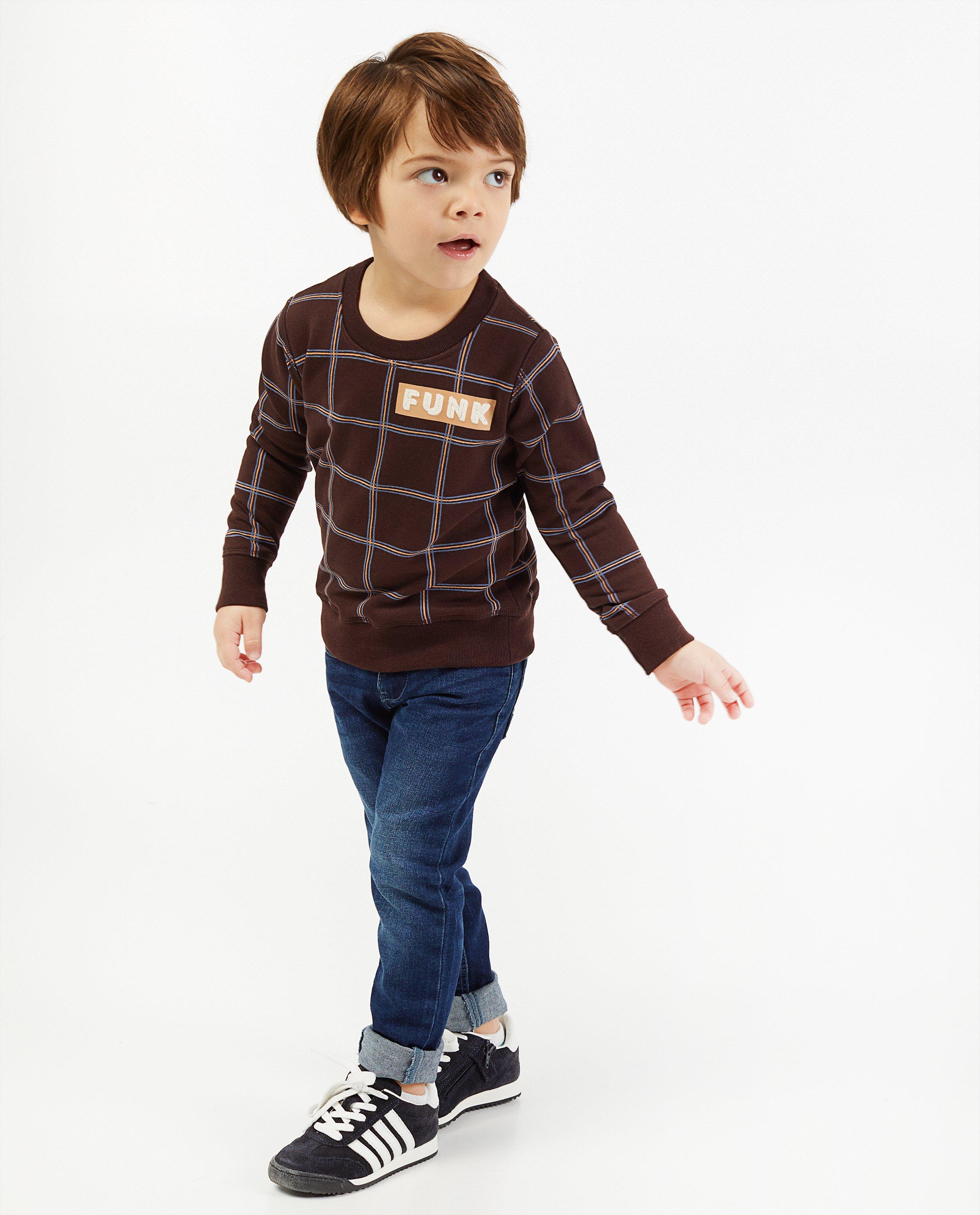 Sweater met ruiten 4funkyflavours - allover - 4funkyflavours