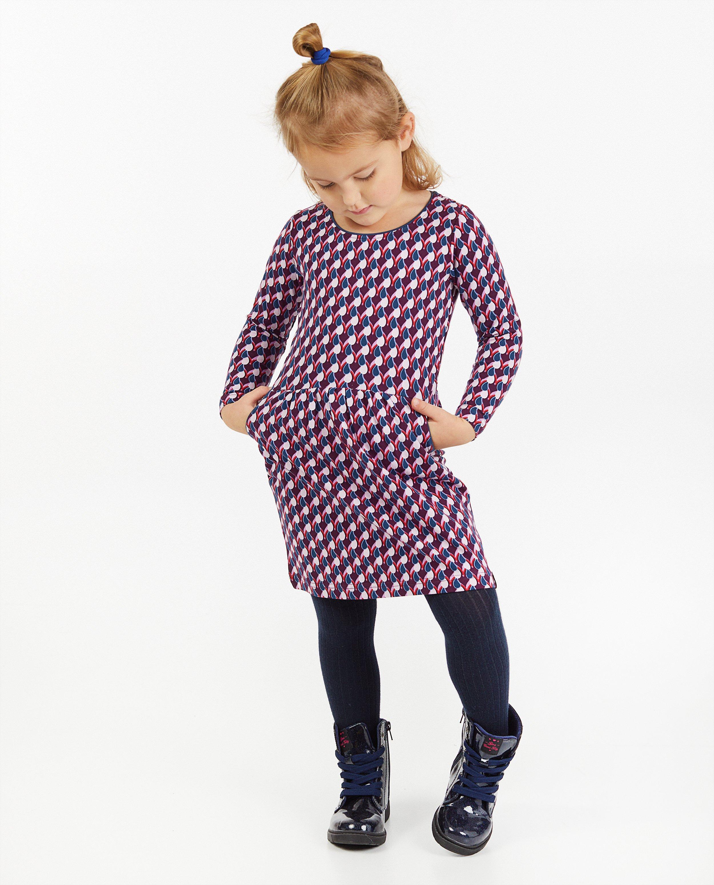 Jurk met print 4funkyflavours - in blauw en roze - 4funkyflavours