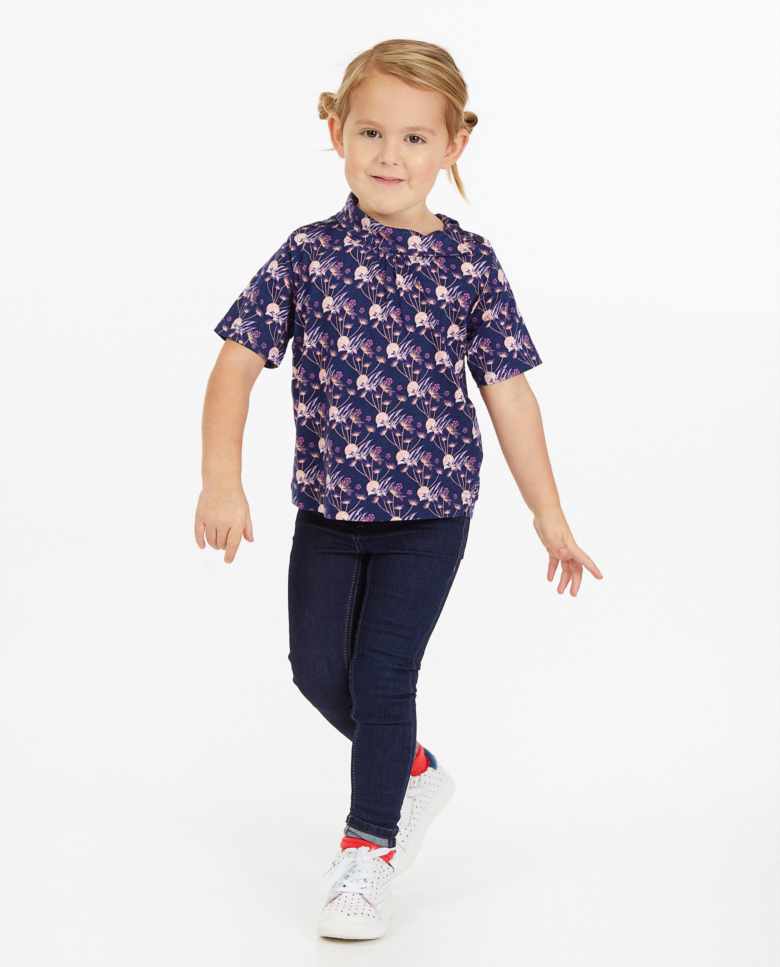 Blauw T-shirt met print 4funkyflavours - allover - 4funkyflavours