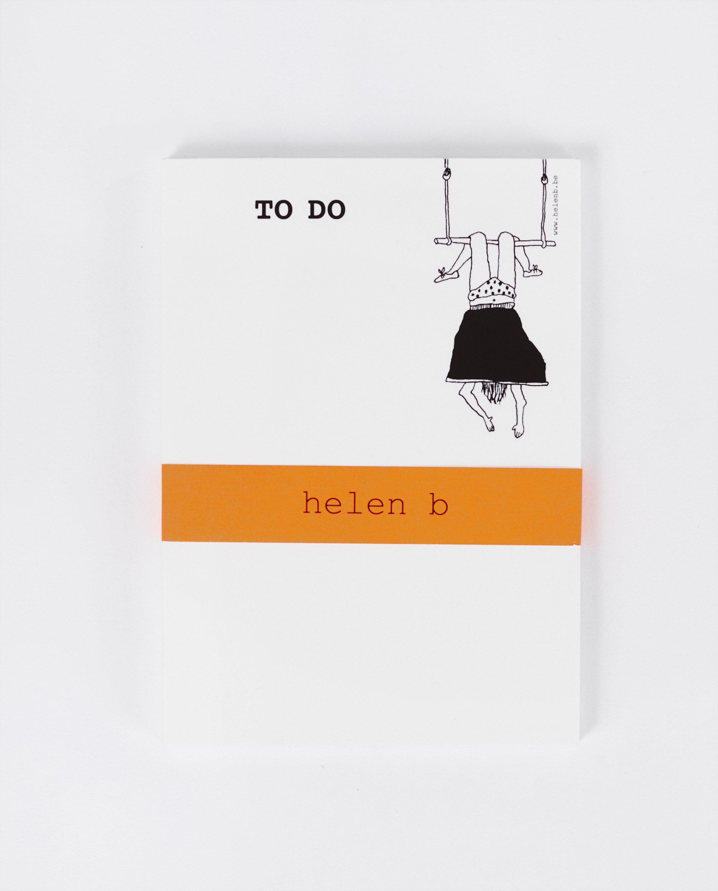 Bloc-notes To do helen b - avec illustration - JBC