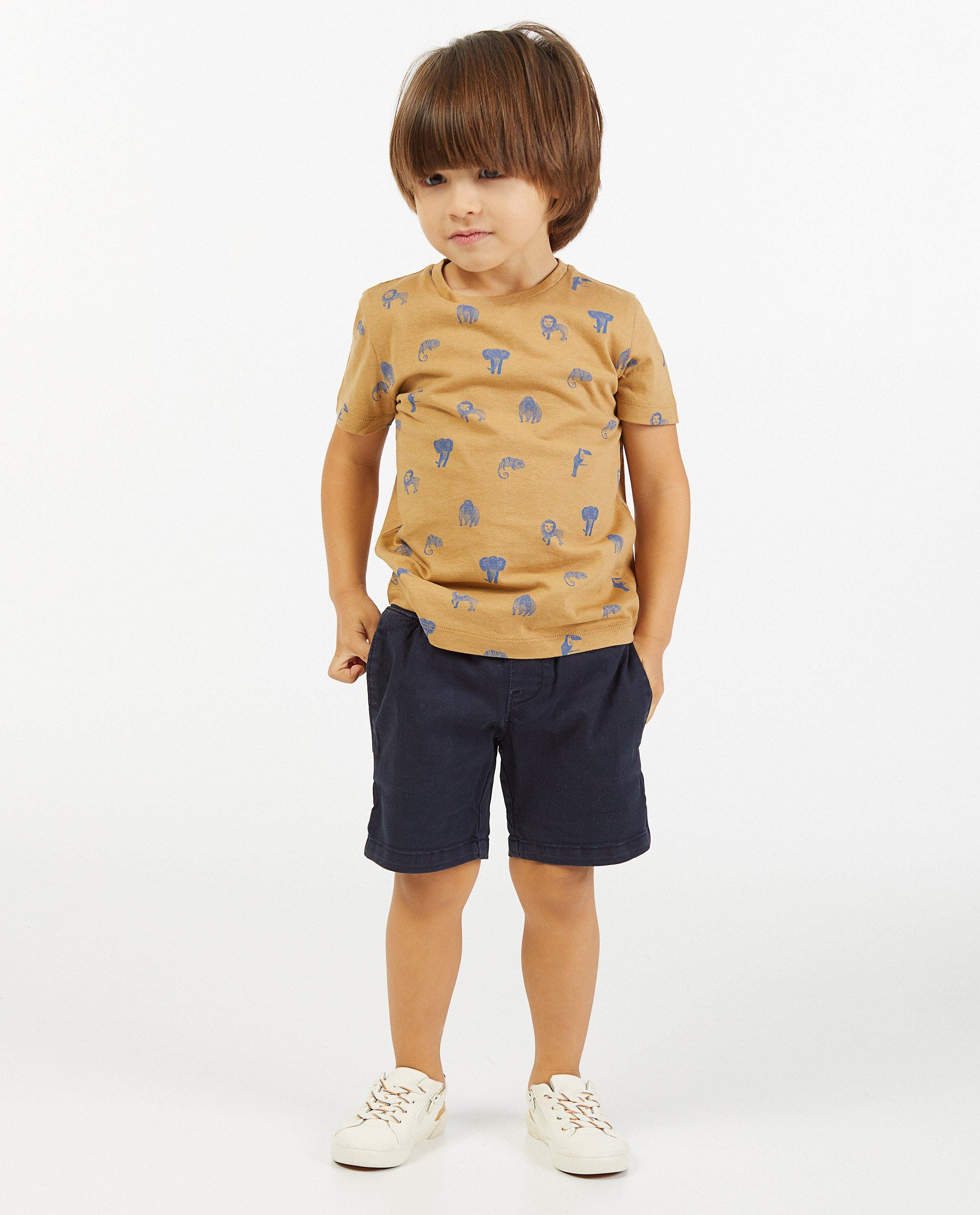 Blauwe bermuda BESTies, 2-7 jaar - effen - Besties