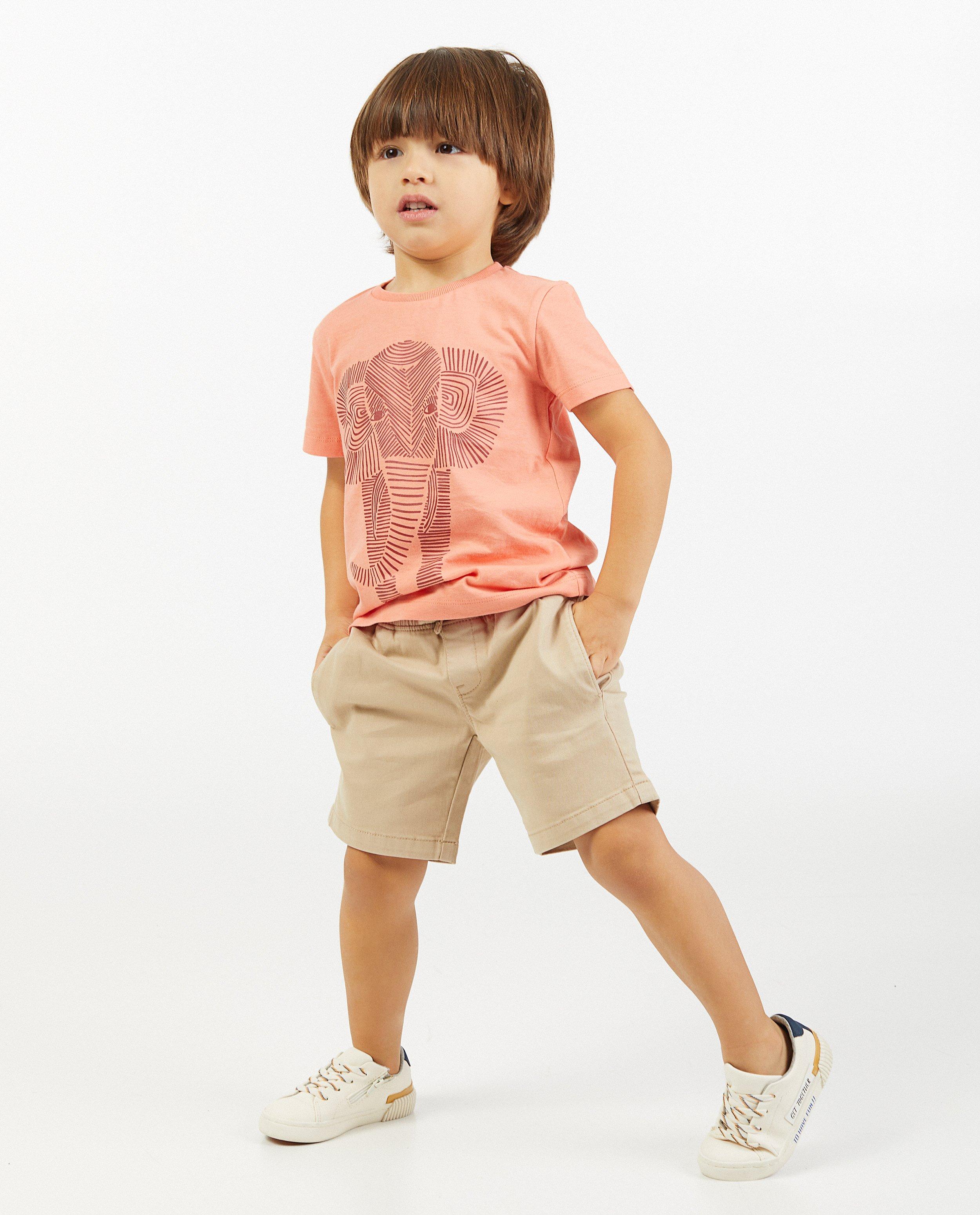 Beige bermuda BESTies, 2-7 jaar - effen - Besties
