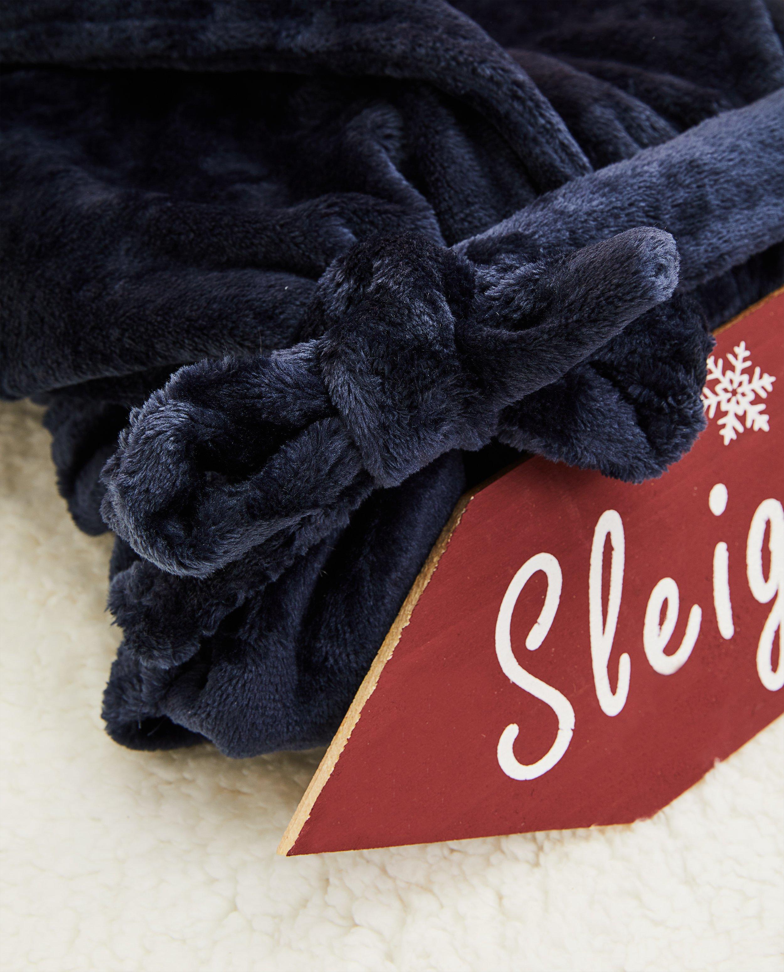 Accessoires pour bébés - Blauwe kamerjas van fleece
