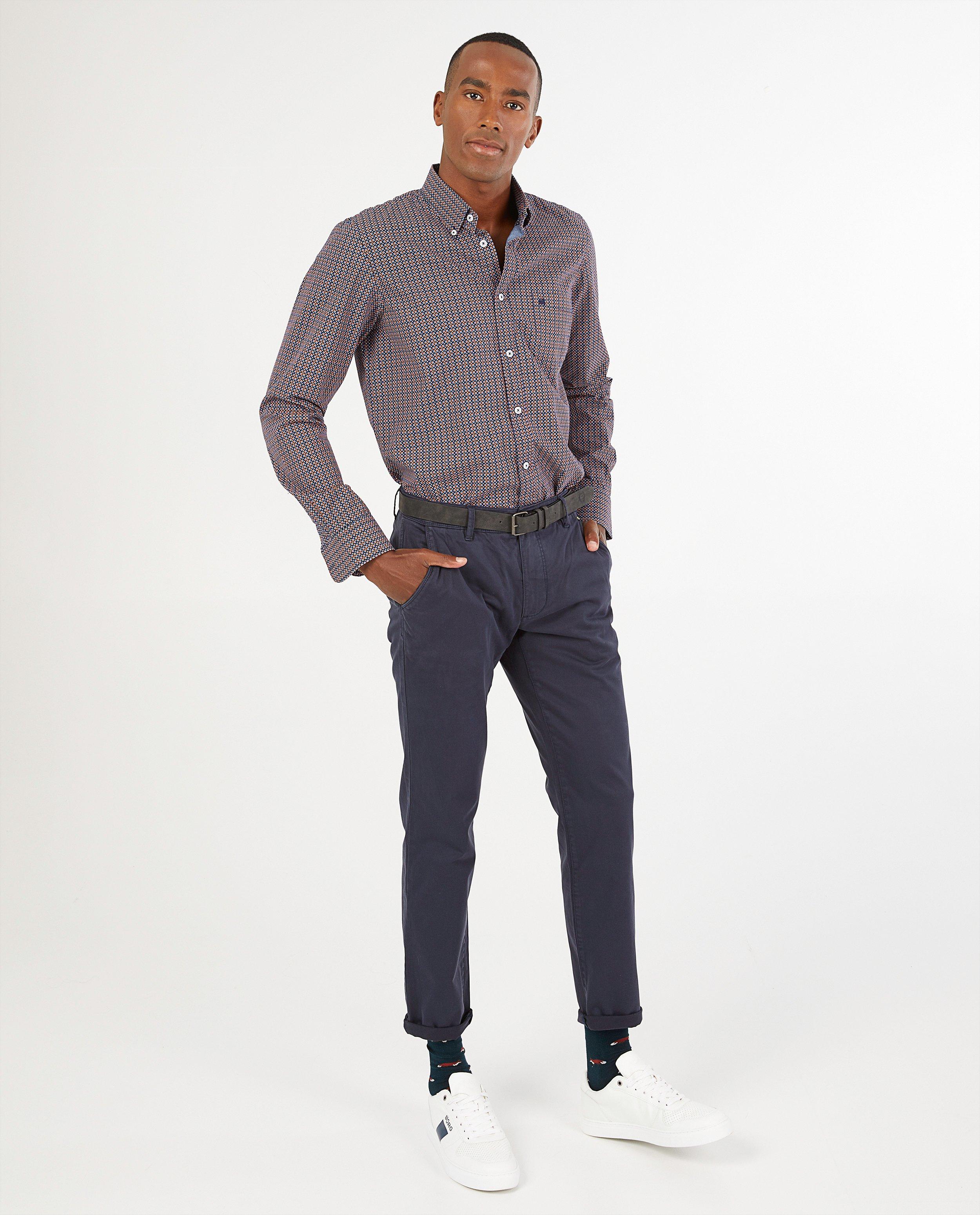 Chemise bleue à imprimé Lerros - imprimé intégral - Lerros