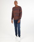 Pull bleu et orange Lerros - fin tricot - Lerros