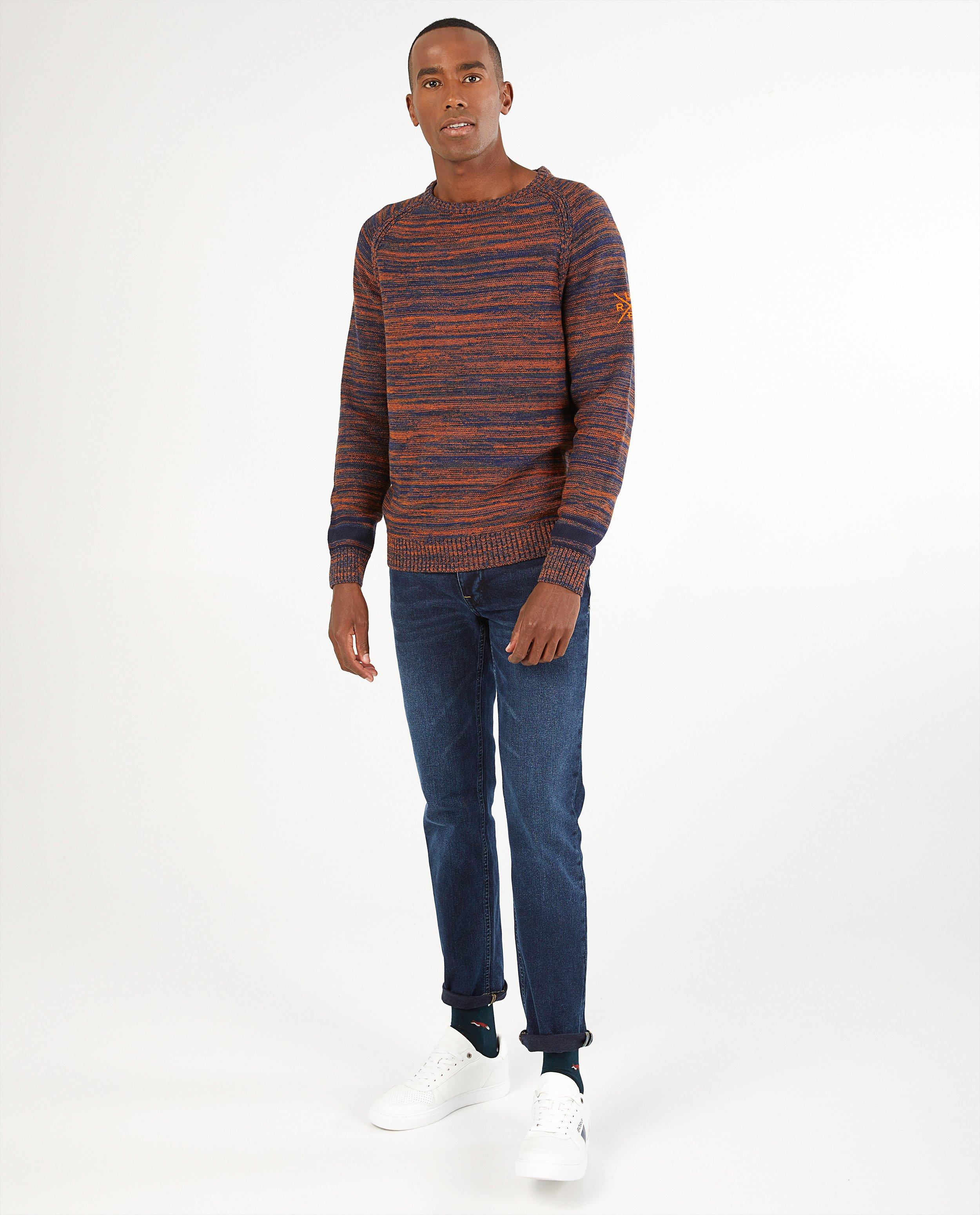 Pull gris et blanc Lerros - fin tricot - Lerros